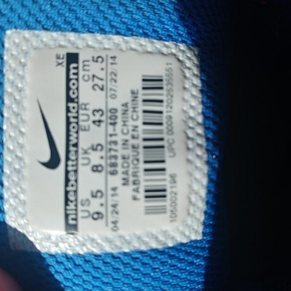 Men's Nike Zoom Structure 18 athletic shoes blue, - Picture 4 of 9